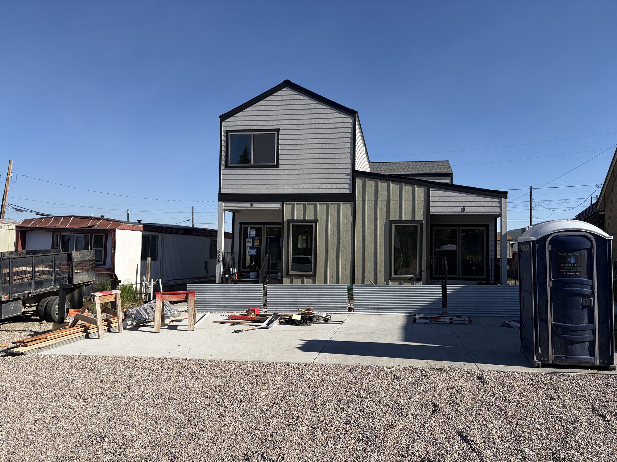 Vederra modular building exterior on site